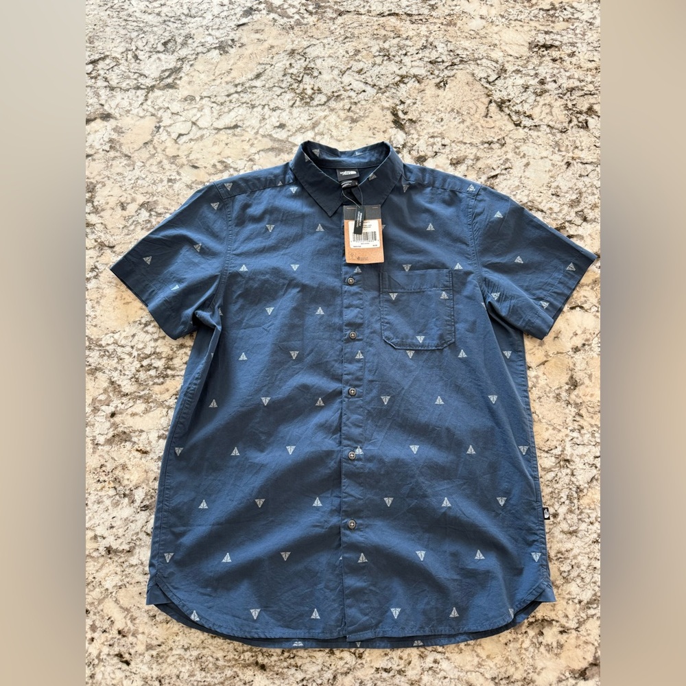 North Face Navy Casual Button Down Shirt